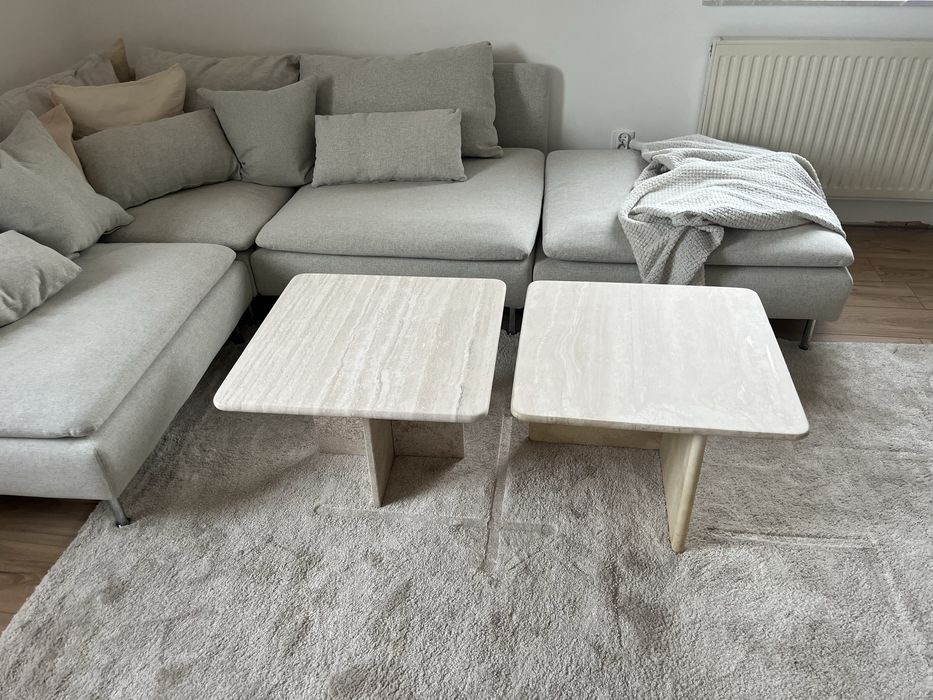 Stolik stół kawowy ława naturalny trawertyn kamienny marmur