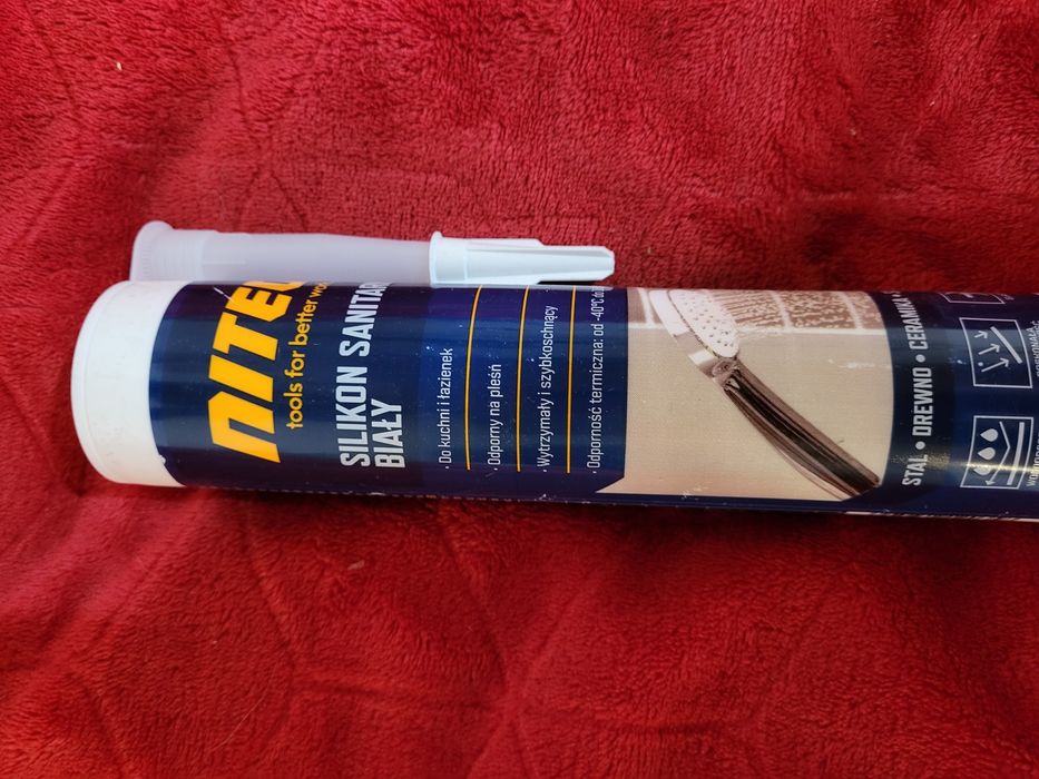 Silikon sanitarny biały 280ml Niteo