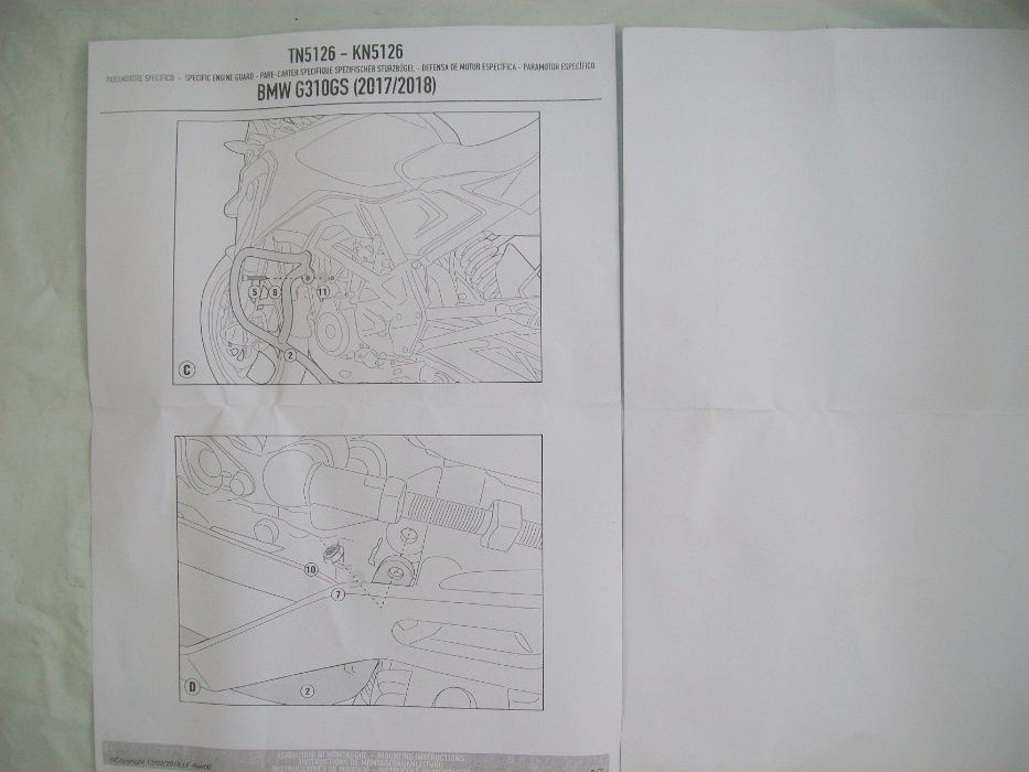 TN5126 BMW G 310 GS (17>21) gmole GIVI , nowe
