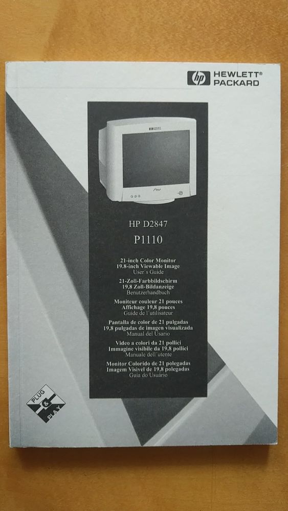 Instrukcja monitora HP D2847 P1110