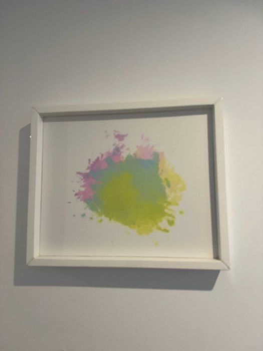 Conjunto 2 quadros com moldura madeira lacada 30x25cm Interdesign