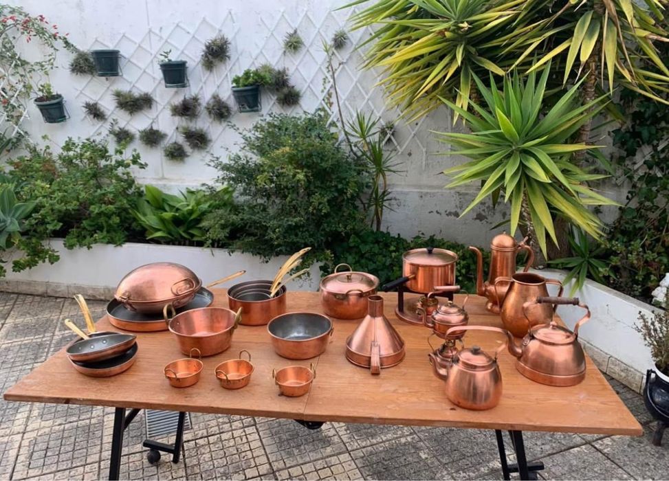 Louça em cobre (artigos como novos)