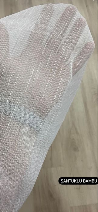 Тюль Лен Бамбук Однотонний