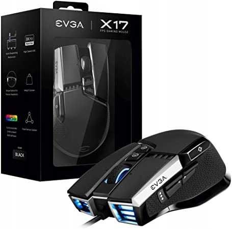 Myszka bezprzewodowa EVGA X17 sensor optyczny (3829)