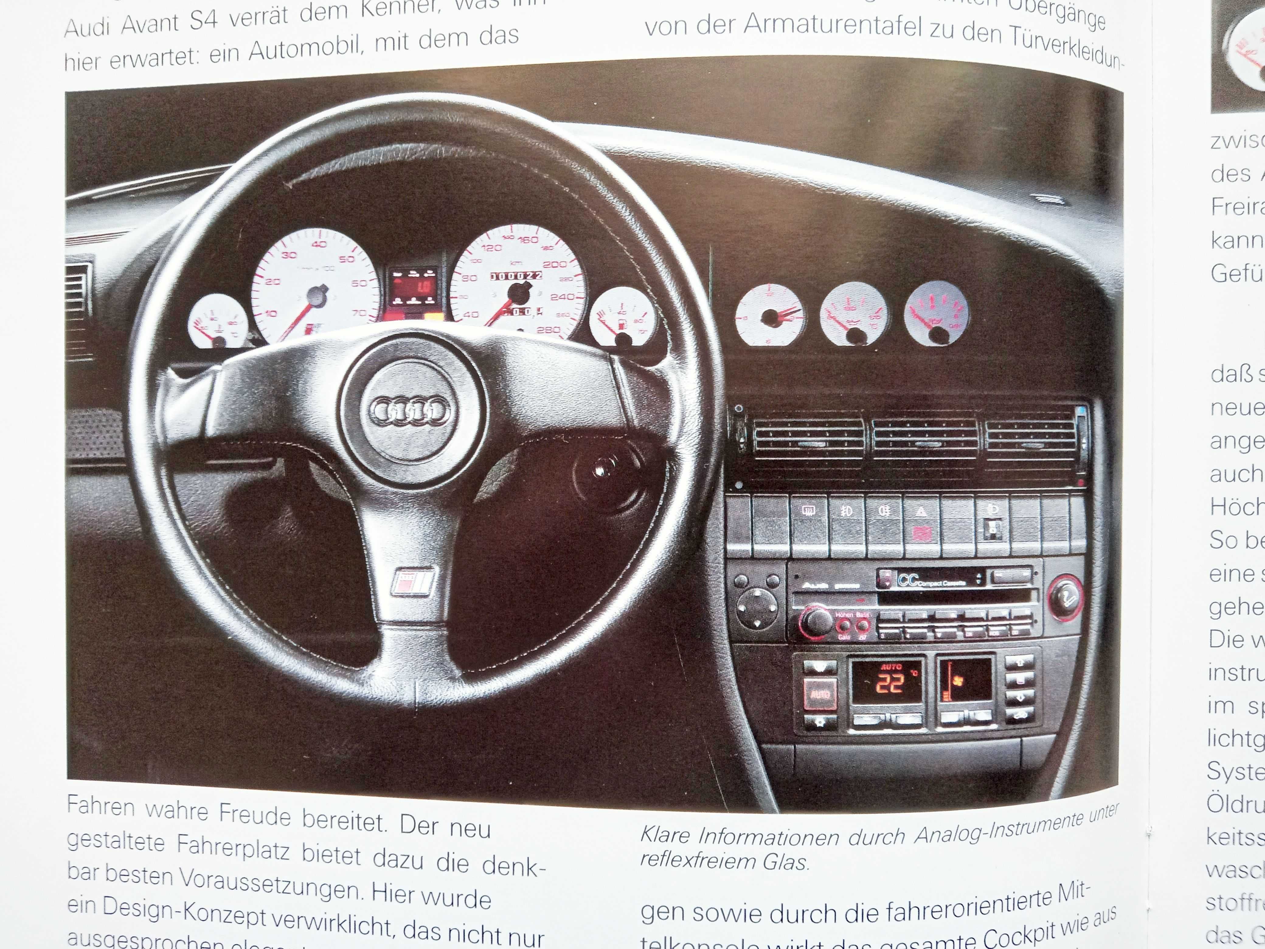 Audi Avant S4 (100 C4) 1992 / prospekt 34 strony, stan BDB- * S4 AVANT
