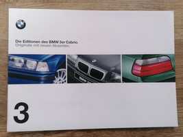 Prospekt BMW 3 E36 Cabrio  Sport/Exclusiv Edition teczka.