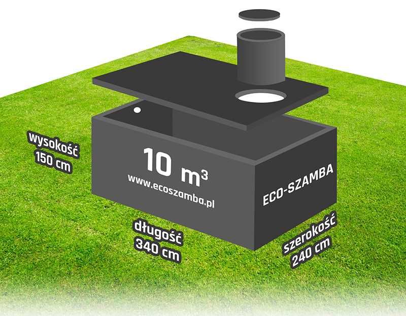 Szambo 10000l, 10m3 i inne zbiorniki na deszczówkę PRODUCENT ATEST