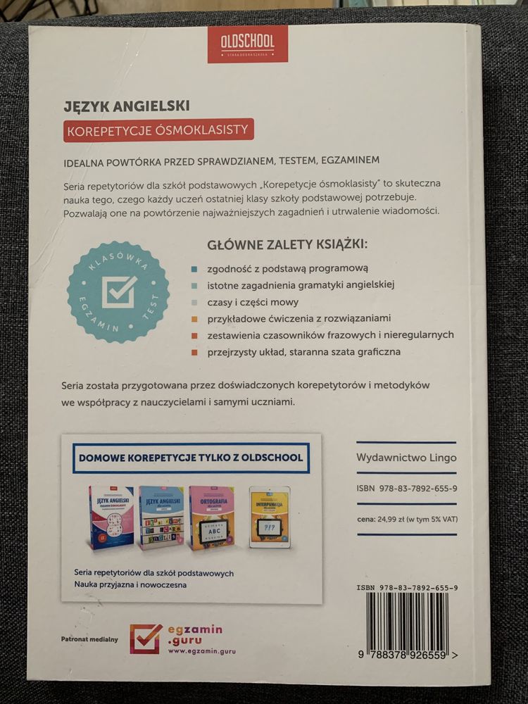 Język angielski. Korepetycje ósmoklasisty