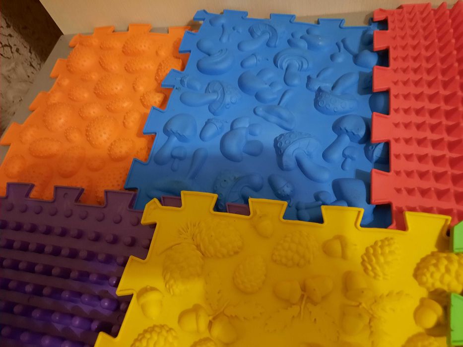 Коврик ортопедический массажный детский 6 элементов для ног