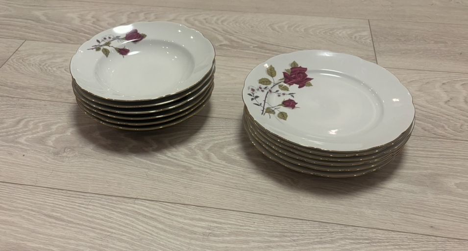 Vintage zestaw obiadowy - 6 osób