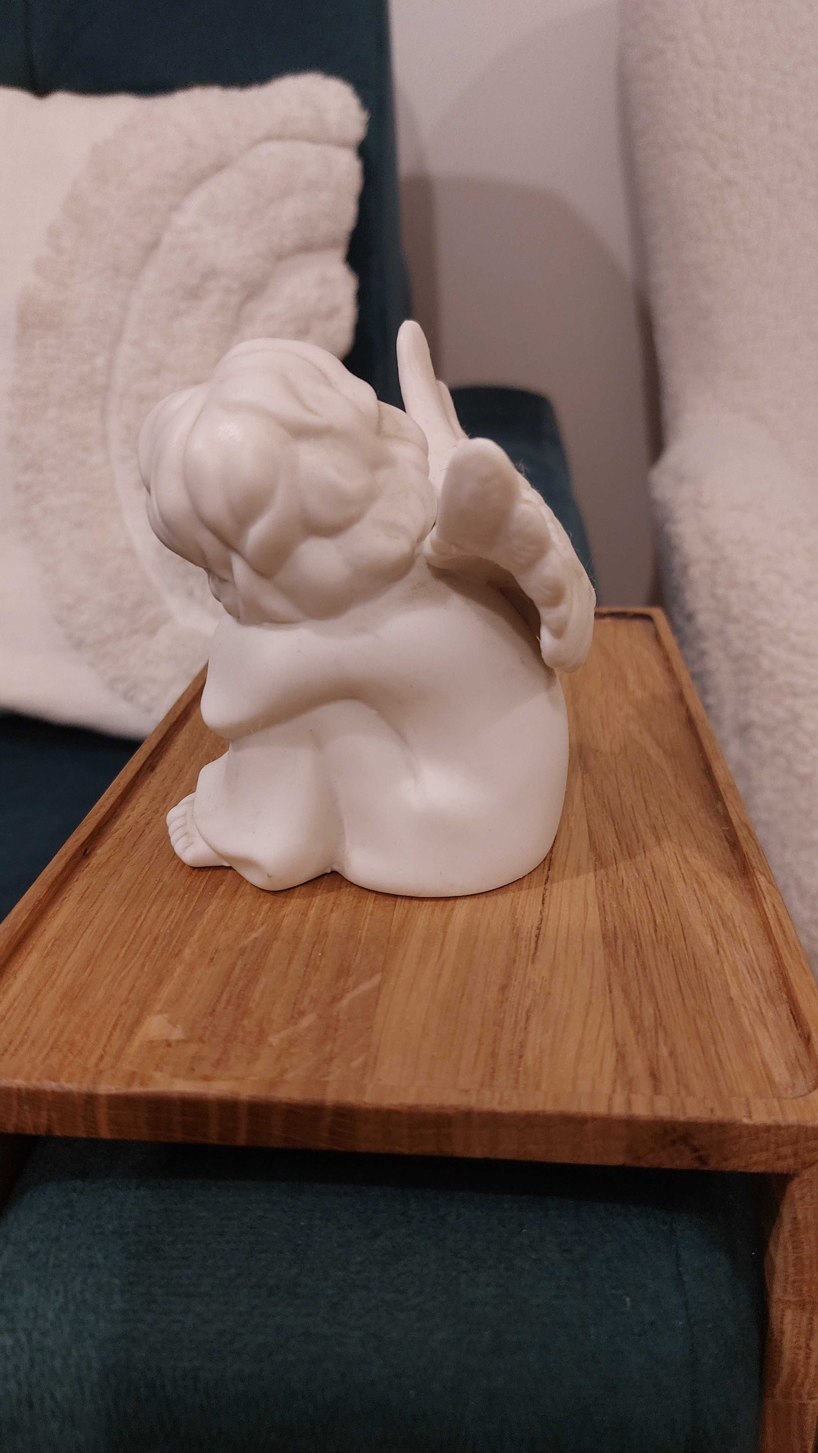 ANIOŁ cherubinek ceramika porcelana handmade kolekcja prezent