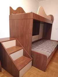 Двоповерхове ліжко і Сходи меблі для дитячої кімнати