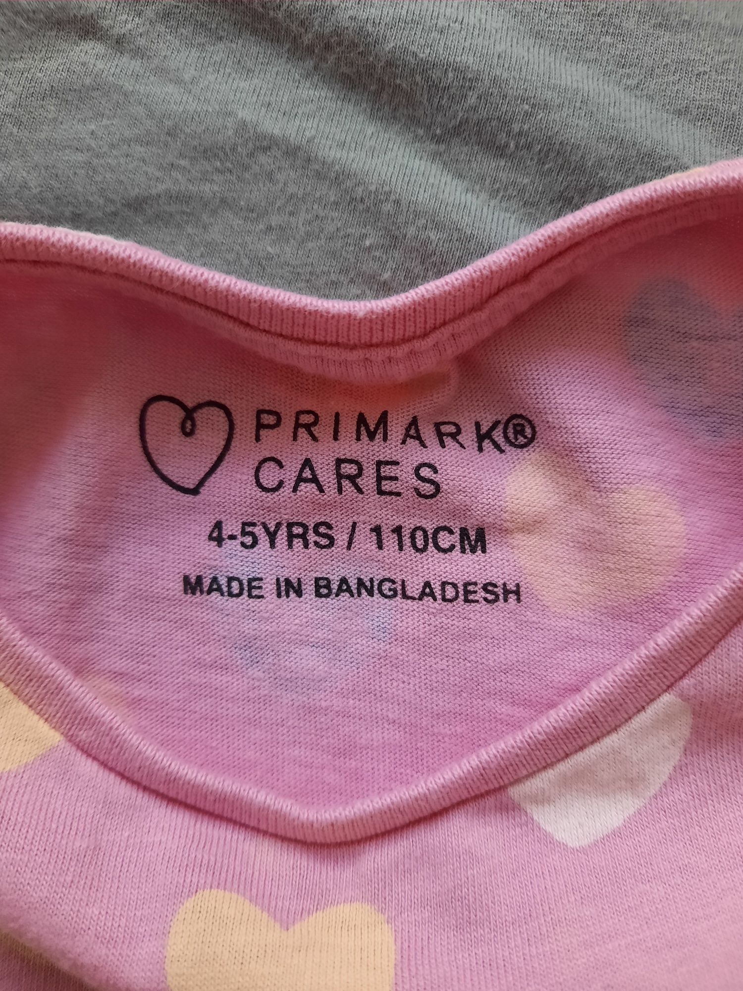 Sukienka Primark bawełna serduszka 110 4/5 lat