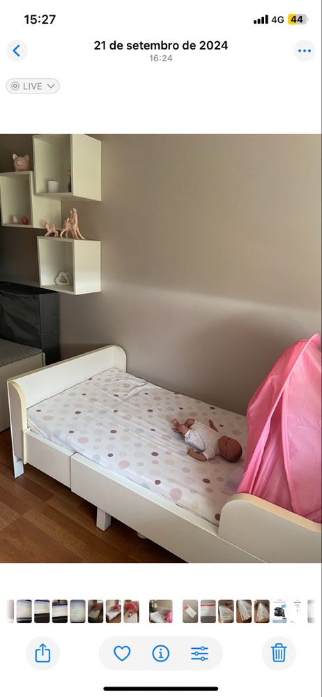 Cama extensiva criança