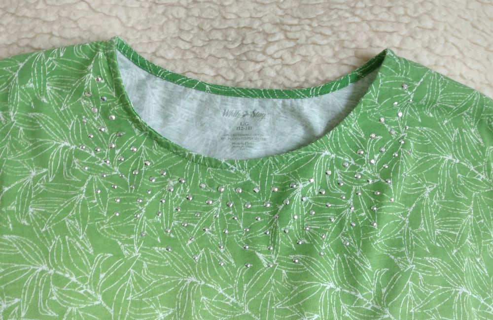 bluzka damska XL White Stag zielona bluzeczka t-shirt