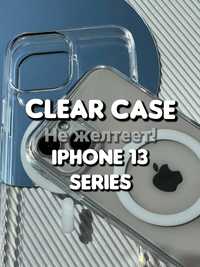 Чехол Clear Case Magsafe на iPhone 13 не желтеет прозрачный код 12