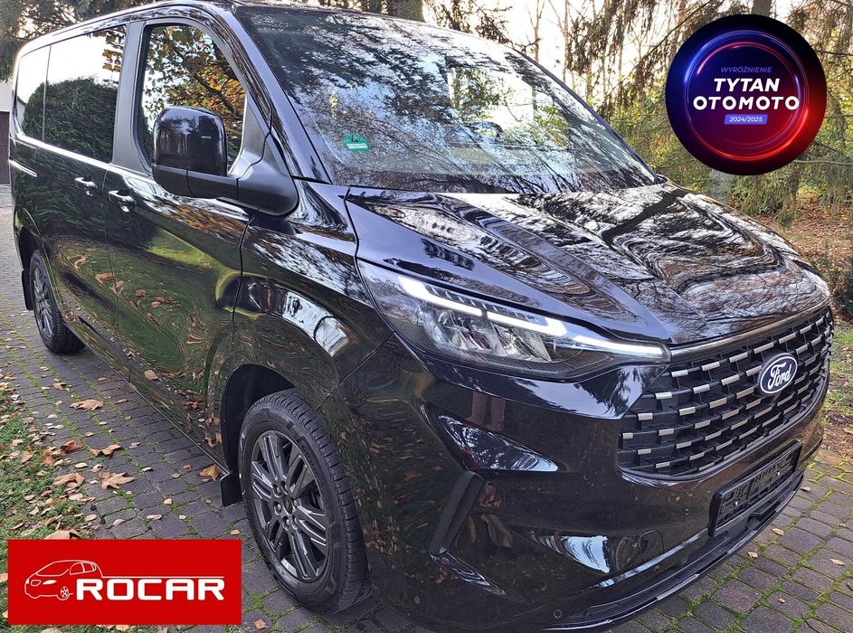 Ford Tourneo Custom 320 L1H1, Titanium, prod. 12/2024, rej. 01/2025, 9 osób, skóra, Autom.