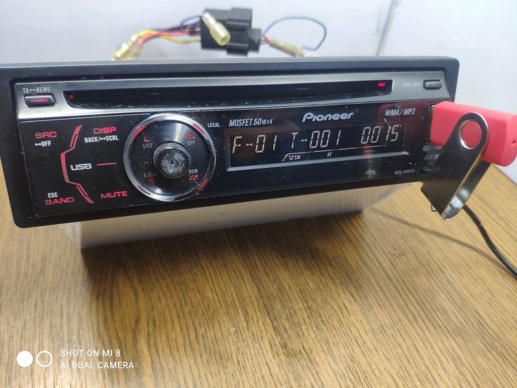 Автомагнитола Pioneer DEH-4000UB USB AUX FM RADIO MP3 player