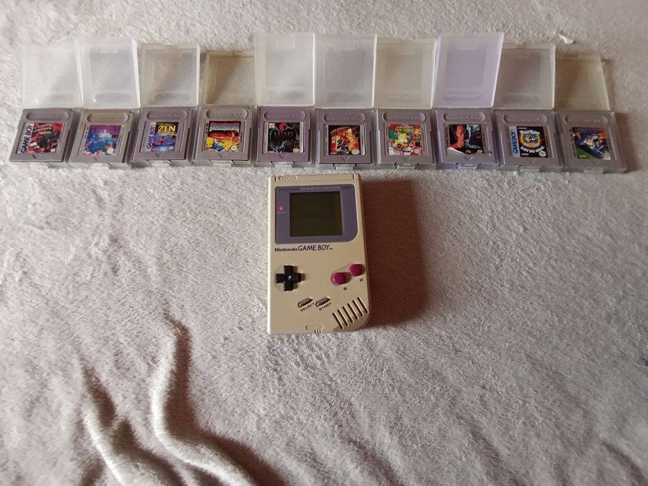 Gameboy original com jogos
