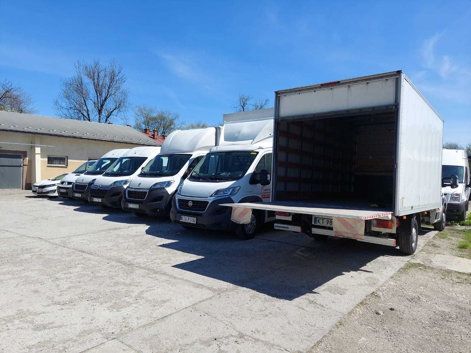 Wynajem aut dostawczych z windą, hydroklapa, winda plandeka Tarnów
