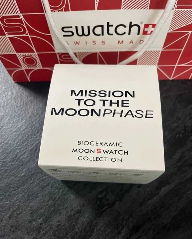 Omega x Swatch SO33W700 Snoopy Limitowana Edycja Świąteczna