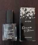 Avon Dream to Shine lakier 3D do paznokci Raven Sparkle czarny brokat