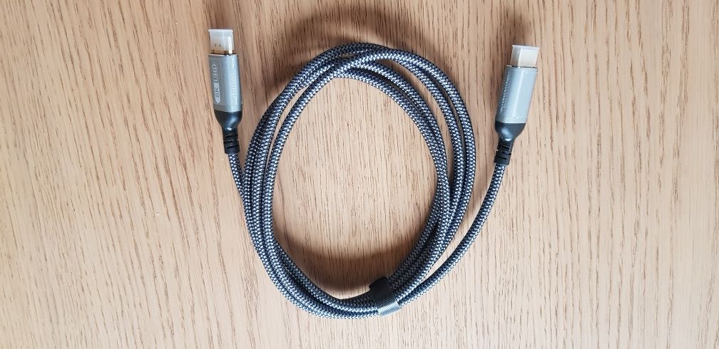 Kabel 8K 2.1HDMI 2 metry pleciona osłona złocone styki