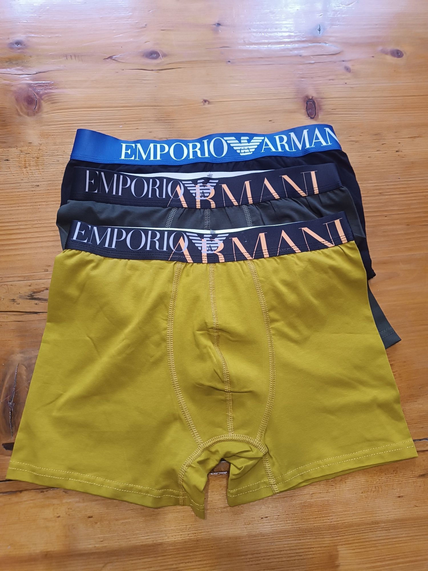 Męskie bokserki Emporio Armani trzypak, r. M