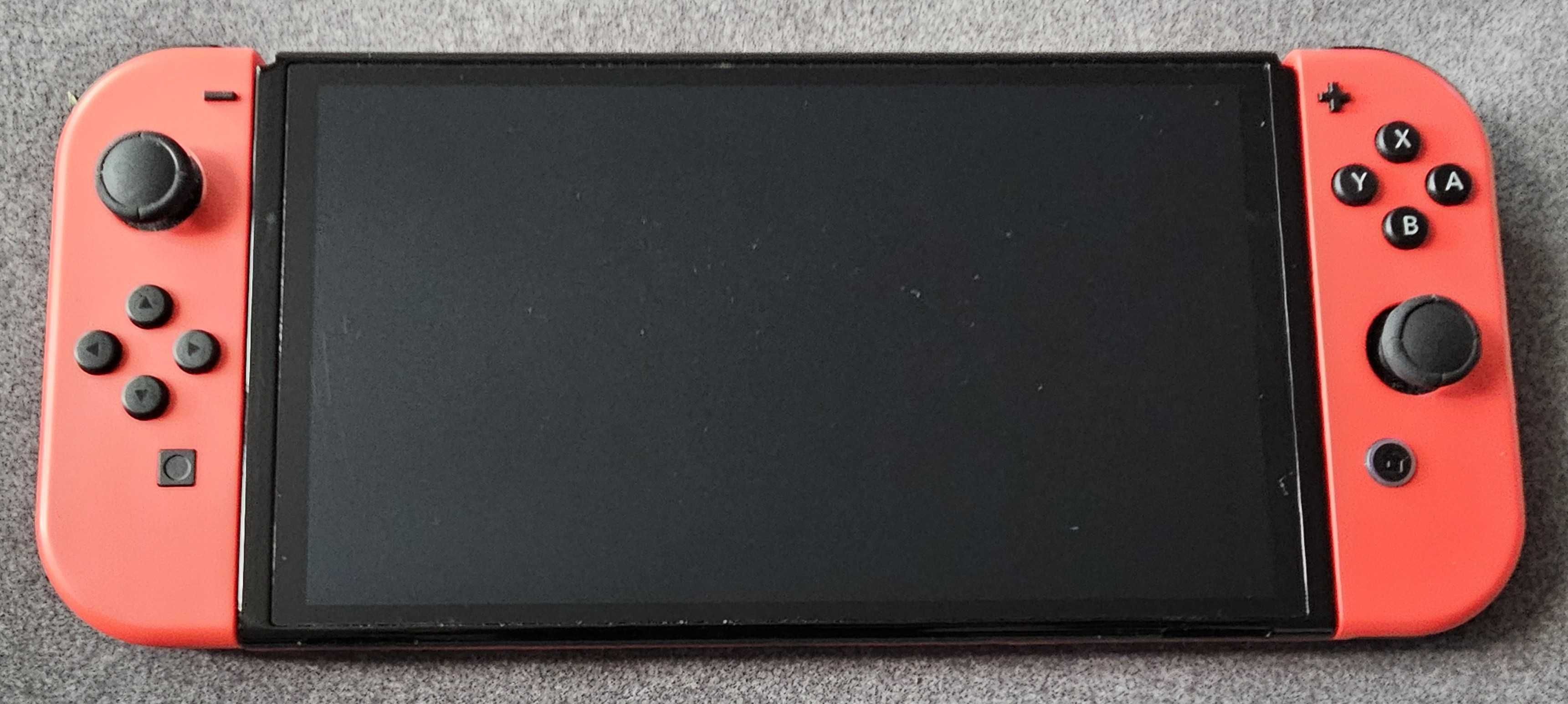 Swiitch OLED + 4Joycony, covert dock. MicroSD 256GB Edycja Mario!