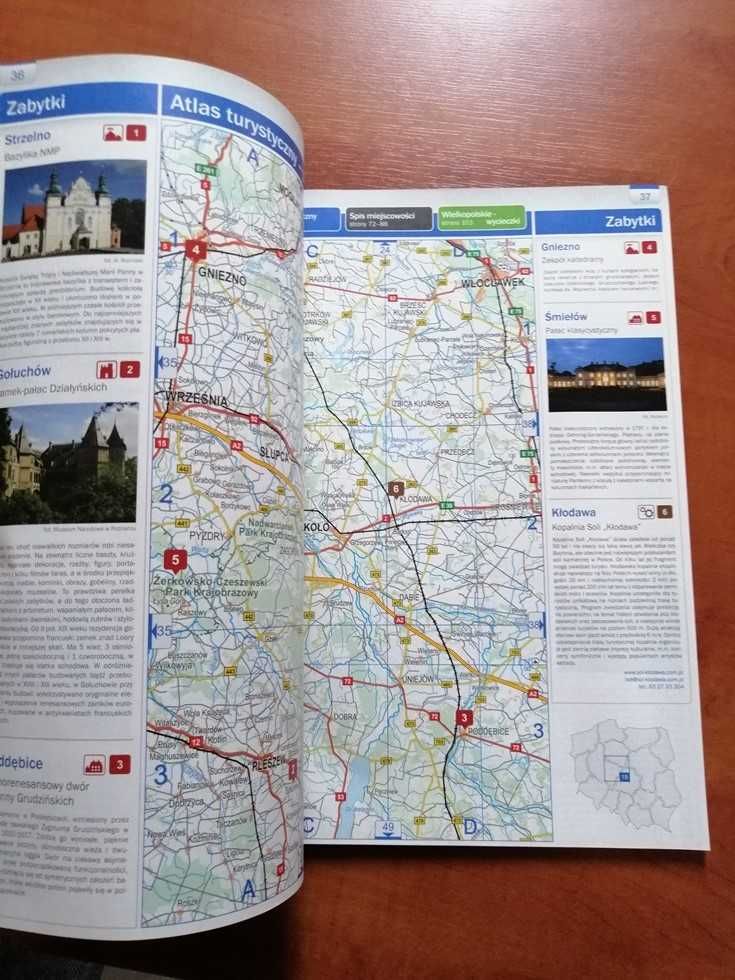 Polska Atlas turystyczny. Wycieczki, zabytki, mapy. Nowy.