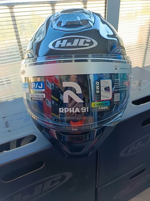 Kask motocyklowy HJC RPHA 91 CARBON BLACK CARBON.xxl.