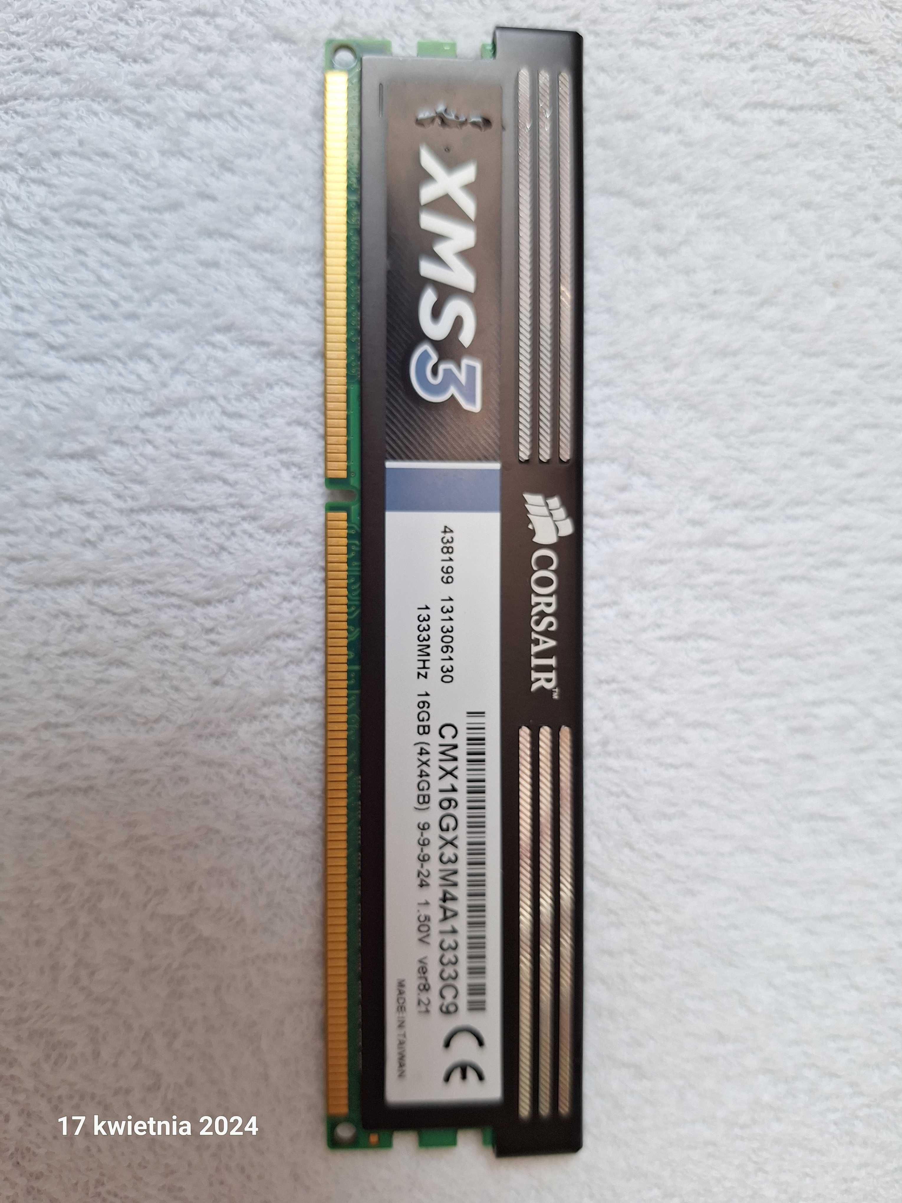 Pamięć RAM DDR3 Corsair 16 GB 1333