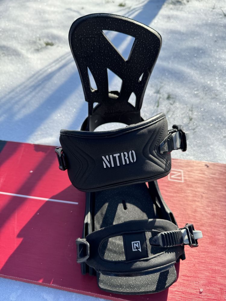 Deska snowboardowa + wiązania NITRO TEAM 163 WIDE buty Burton r.48