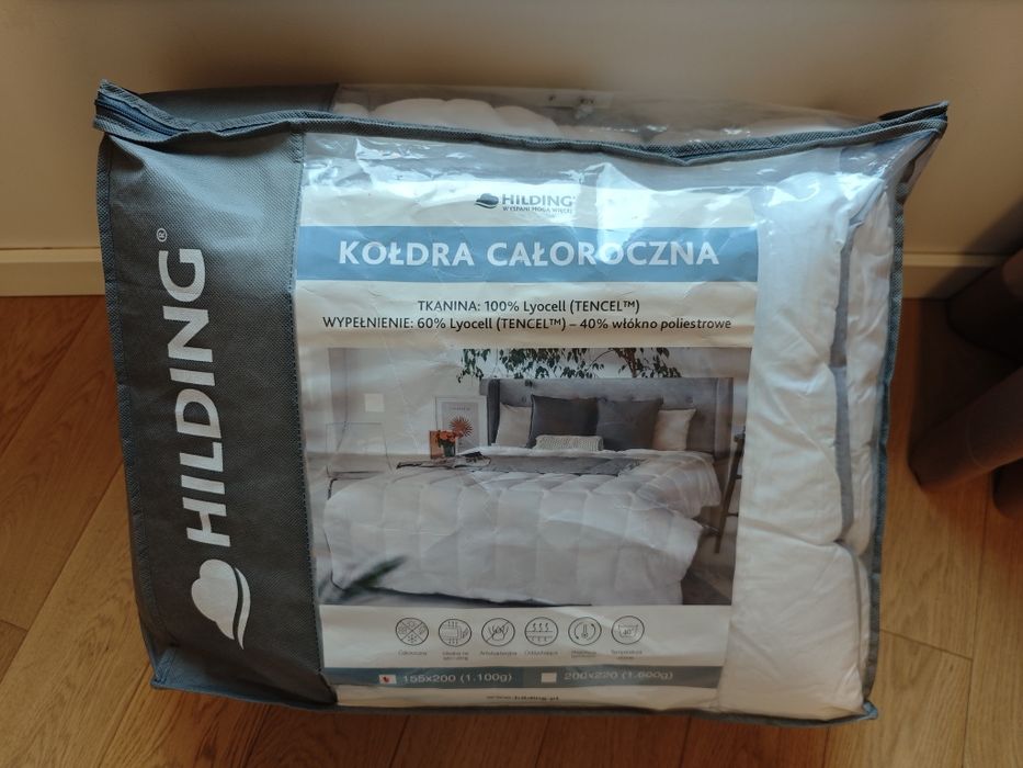 Kołdra Całoroczna Hilding 155x200 Antybakteryjna Lycoell 1100 g