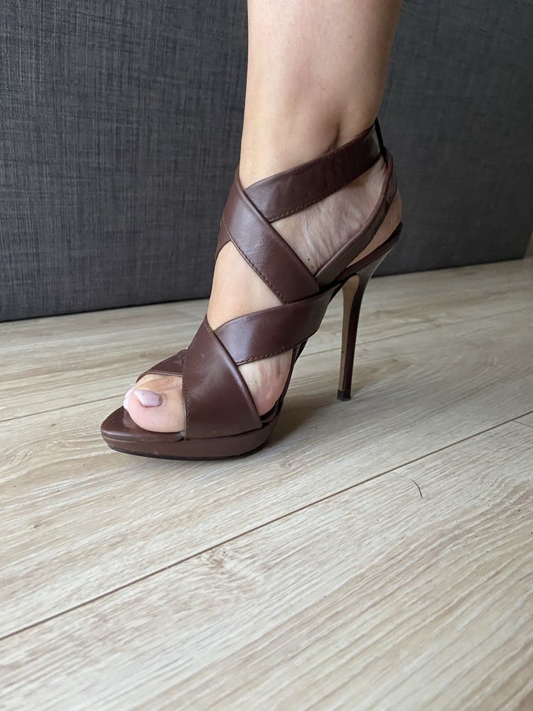 ZARA Sandalki na szpilce roz.37