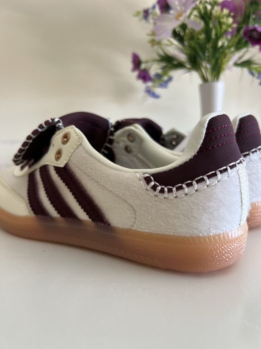 Adidas Samba Wales Bonner Brancos e Bordeux Mulher