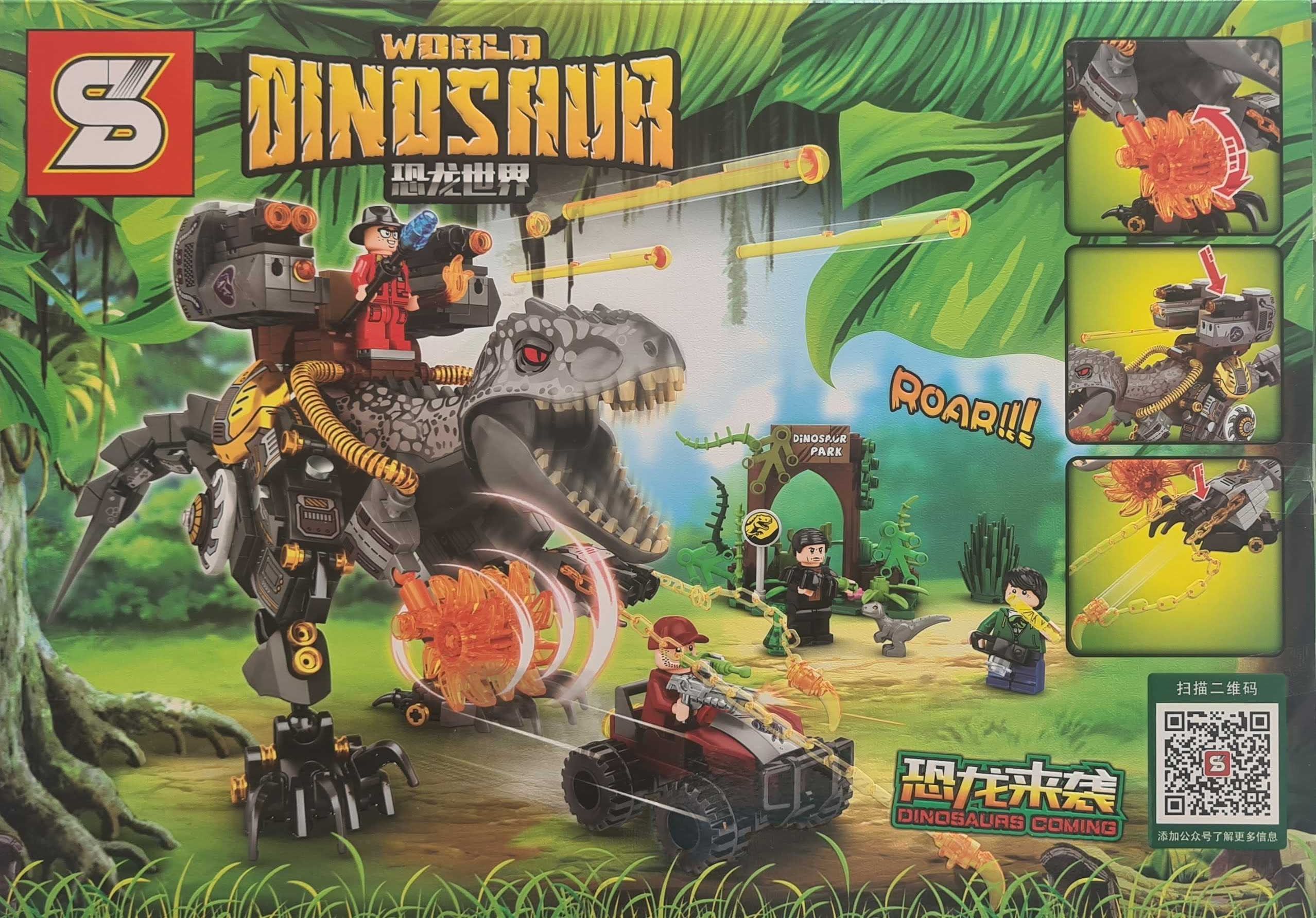 Klocki Dinozaur World 560 elementów nowe
