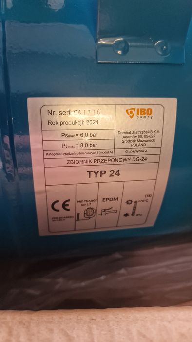 Zbiornik przeponowy 24 l IBO