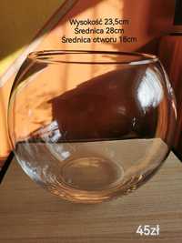 Wazon szklany w kształcie kuli
