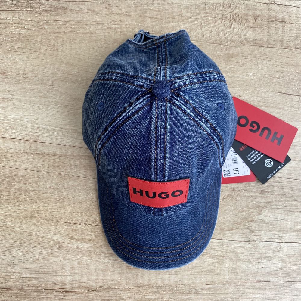 Оригинальная джинсовая кепка бейсболка HUGO , Hugo Boss