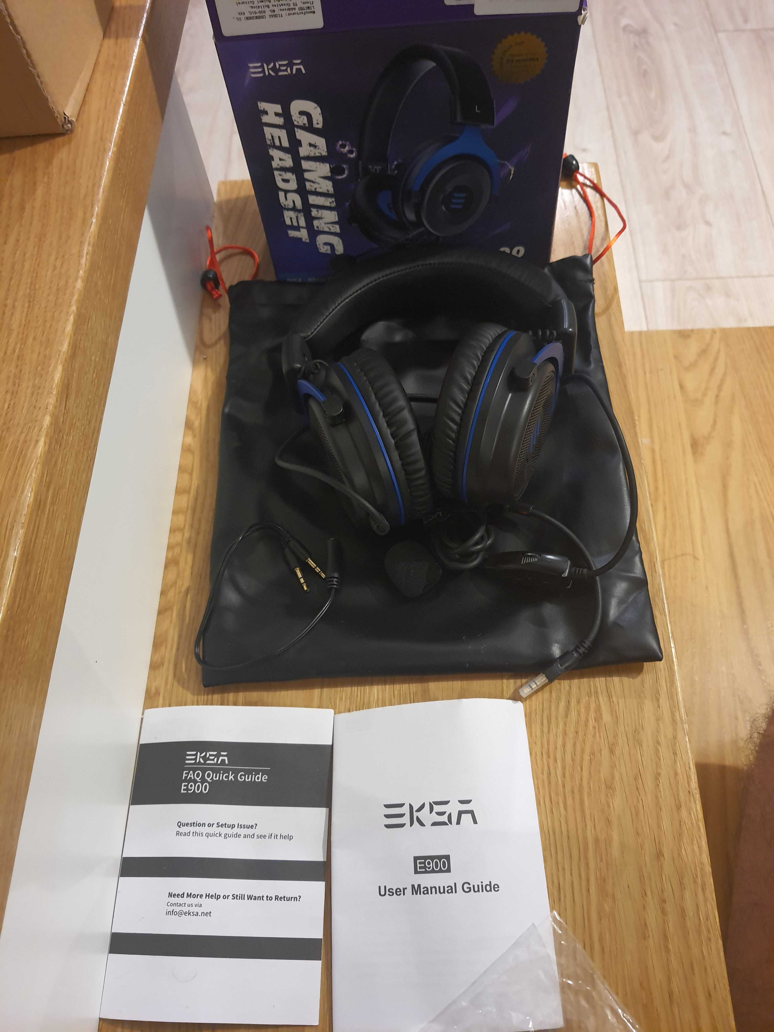 EKSA słuchawki z mikrofonem, headset, XBOX, Switch, PC