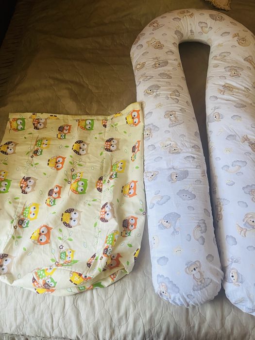 Подушка для беременных качество с чехлом наперник