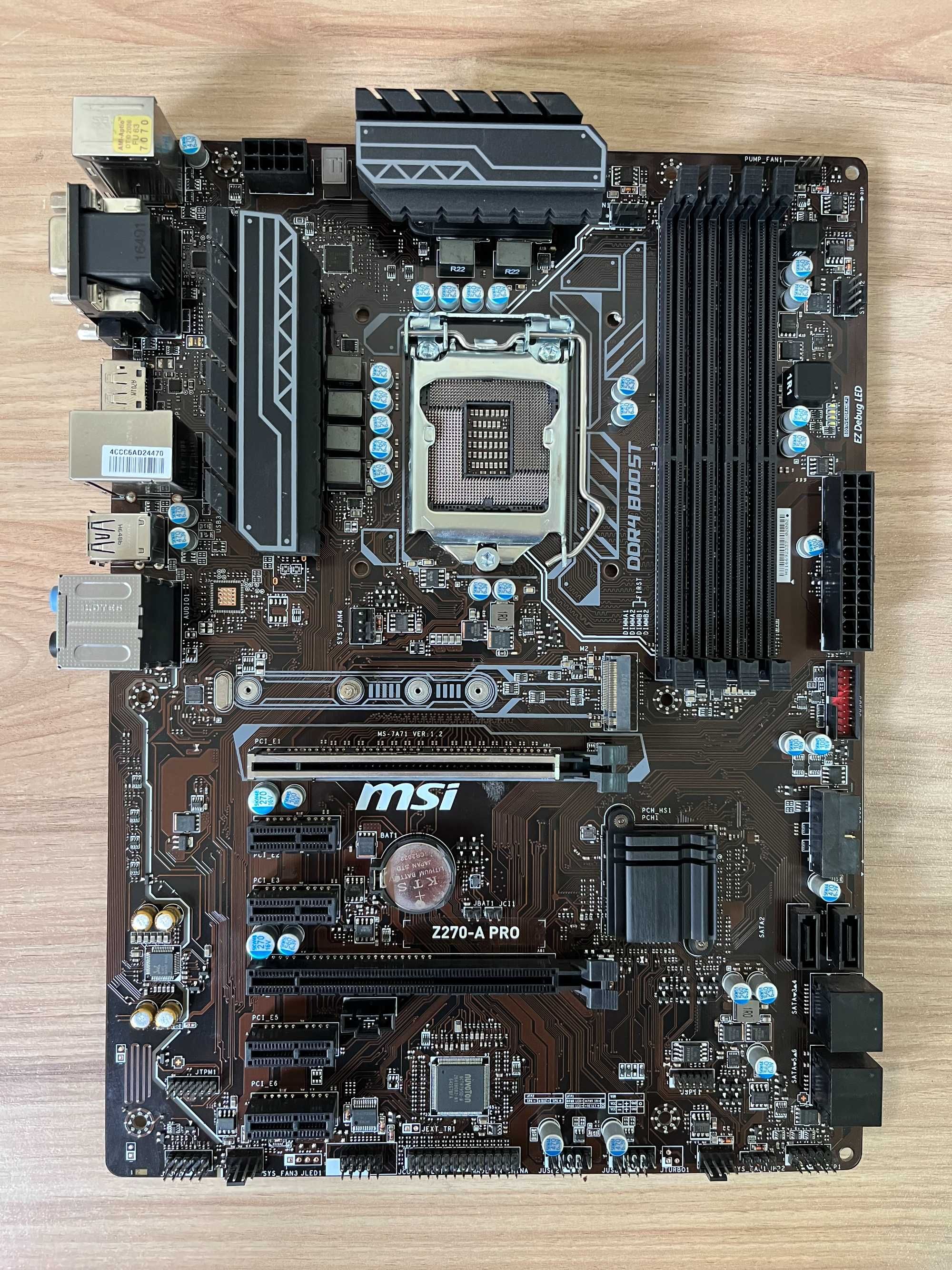Материнская плата MSI Z270-A PRO s1151 DDR4 INTEL XEON Core i7 Support