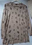 Gerry Weber perfumy cappuccino bluzka sweter tunika wzór Oversize L XL