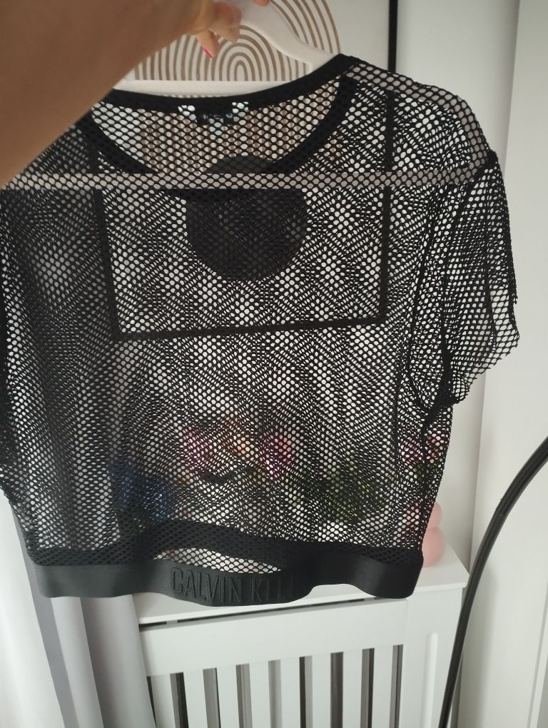 Top siateczkowy Calvin Klein swimwear damski L