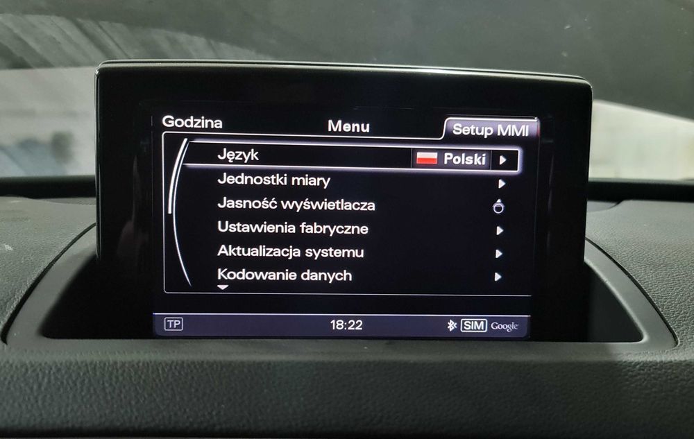 Polski jezyk MMI 3G+ Plus Audi Q3 Q5 A4 B8 A6 C7 A8 D4 konwersja USA