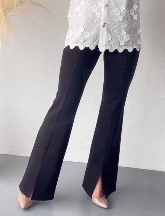 Брюки трикотажні з розрізами