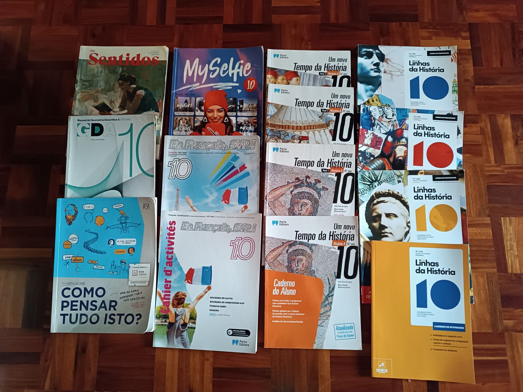 livros manuais cadernos atividades 10º 11º 12º todas as disciplinas