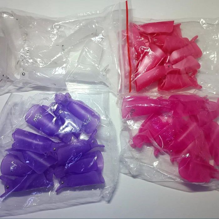 Набір пластикових затискачів для зняття гель лаку