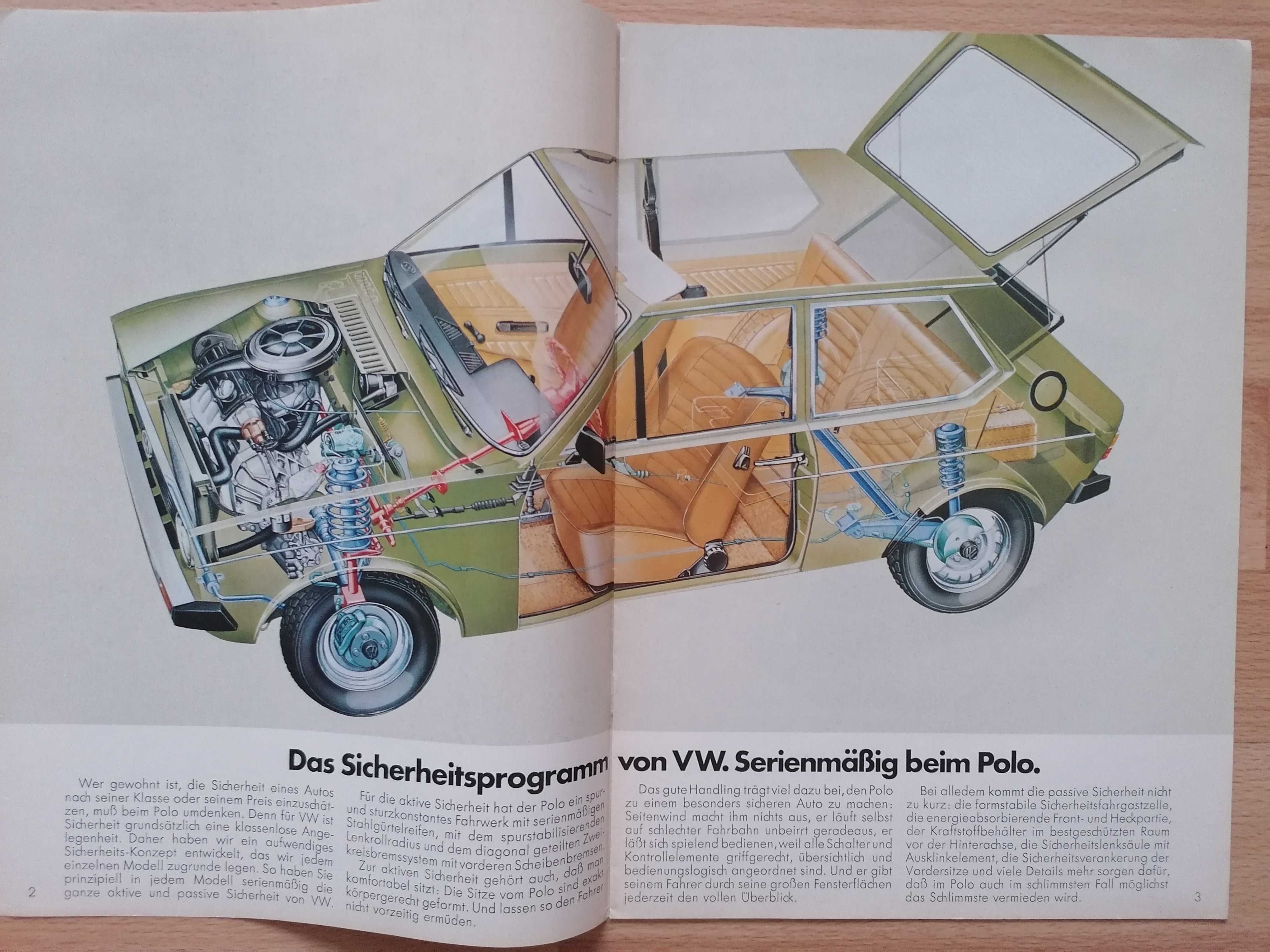Prospekt VW, bezpieczeństwo w serii